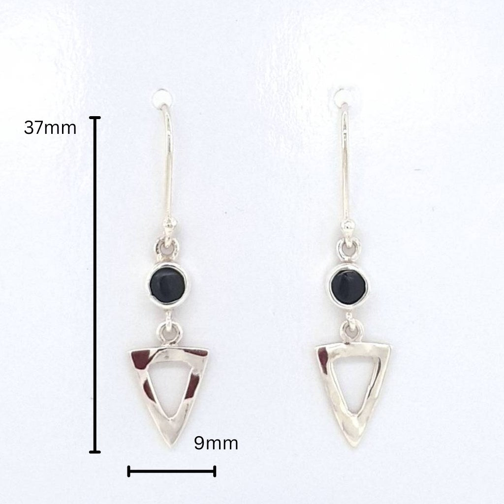 black tourmaline earrings