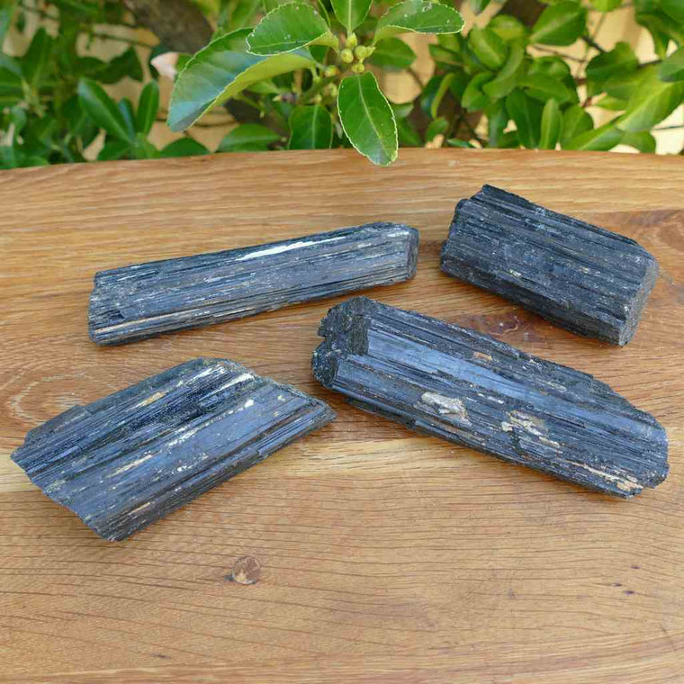 black tourmaline natural pieces