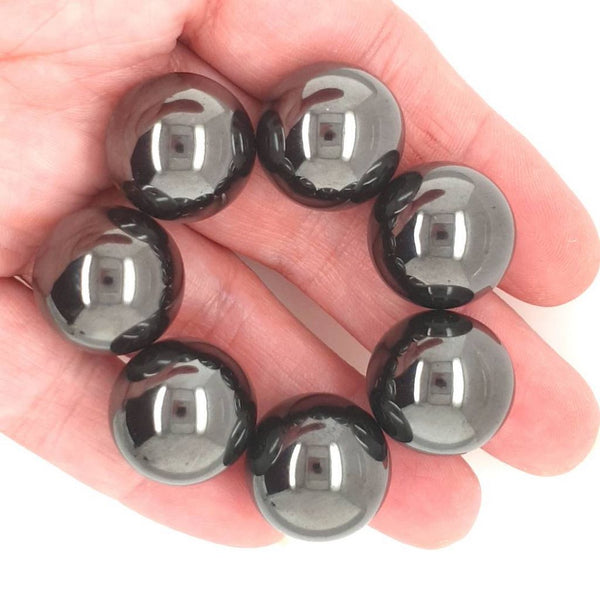 Hematite Balls Spheres Smooth Desk Toy for Office Hom