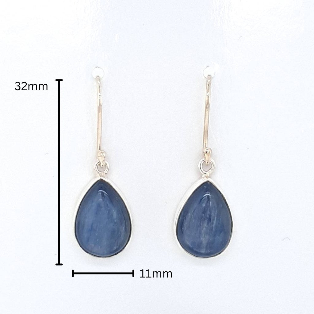 kyanite crystal earrings