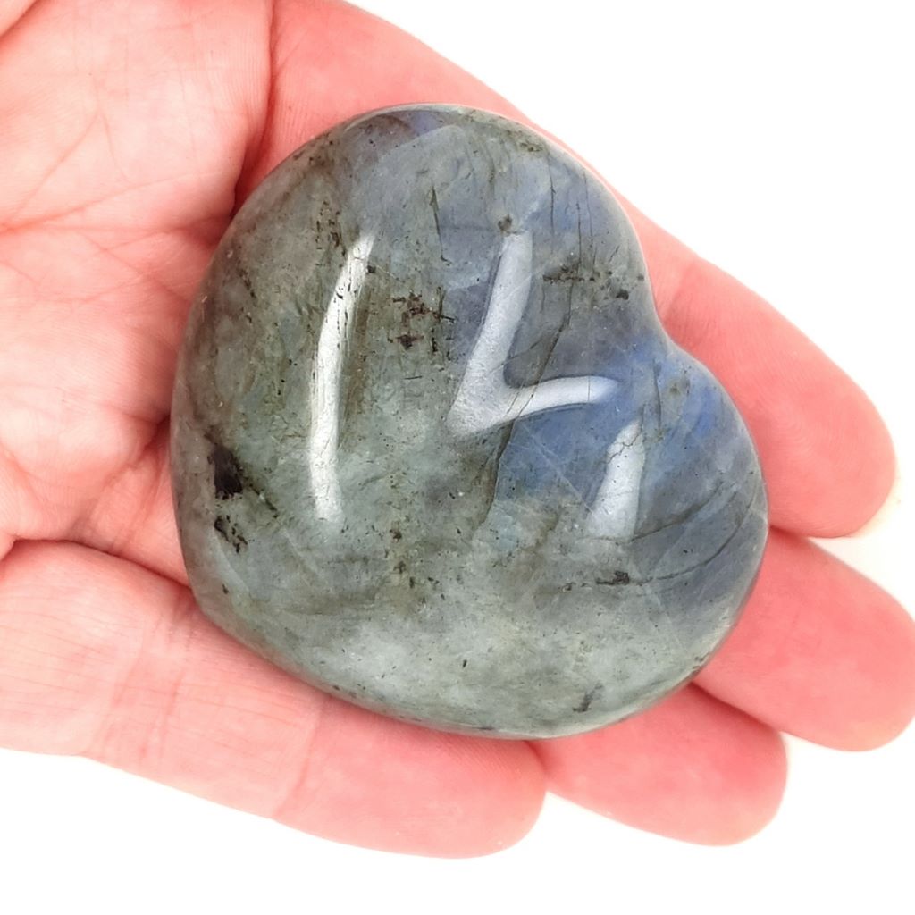 Labradorite Heart - Polished Labradorite Stone