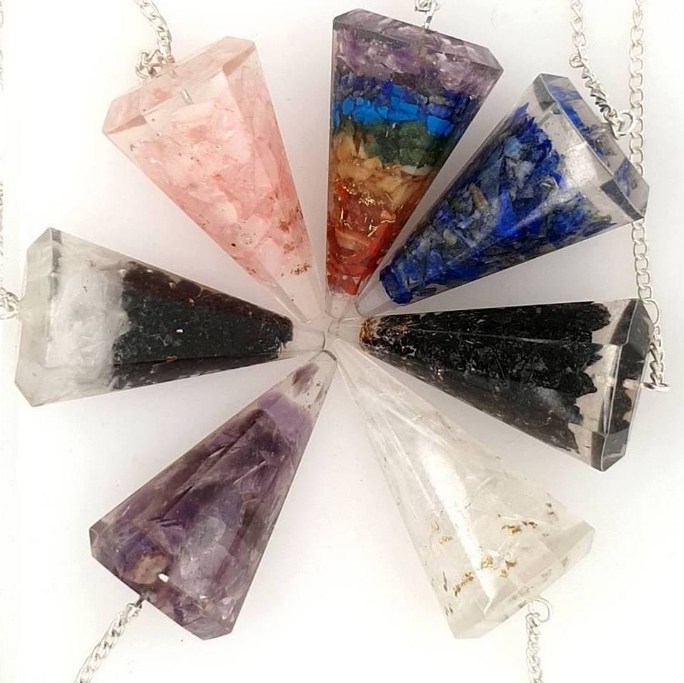 Orgonite Pendulums with Your Favourite Crystals