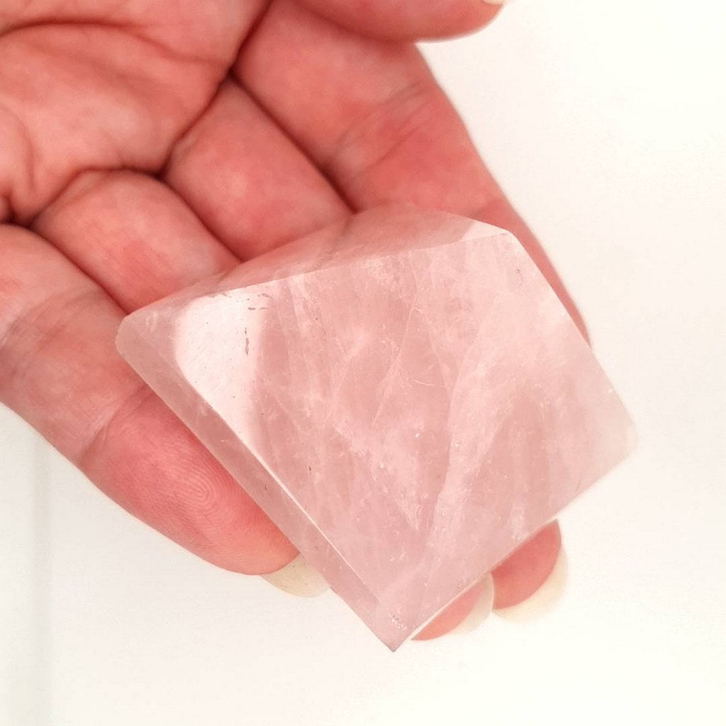 rose quartz crystal pyramid