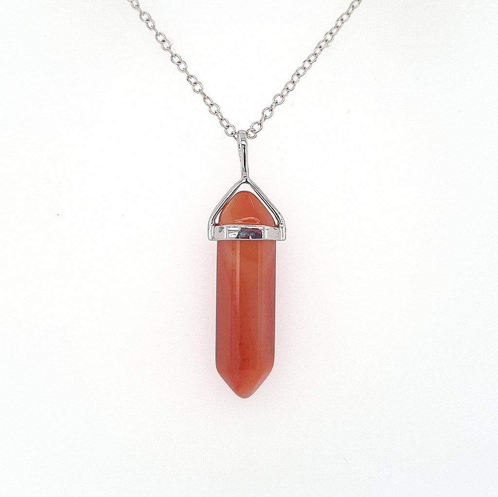 Crystal Pendants Double Terminated Gemstone Necklace