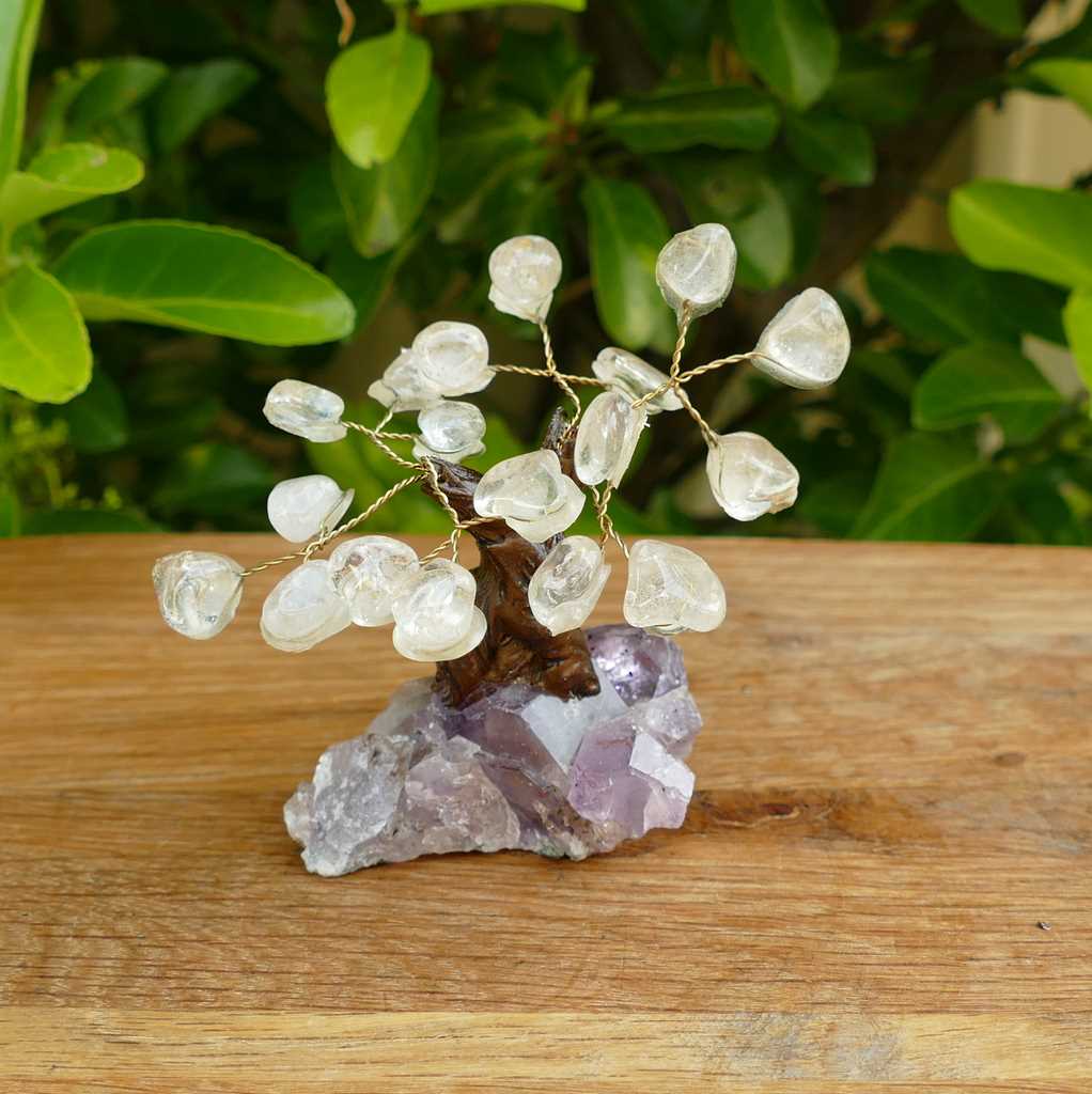 clear quartz bonsai gem tree
