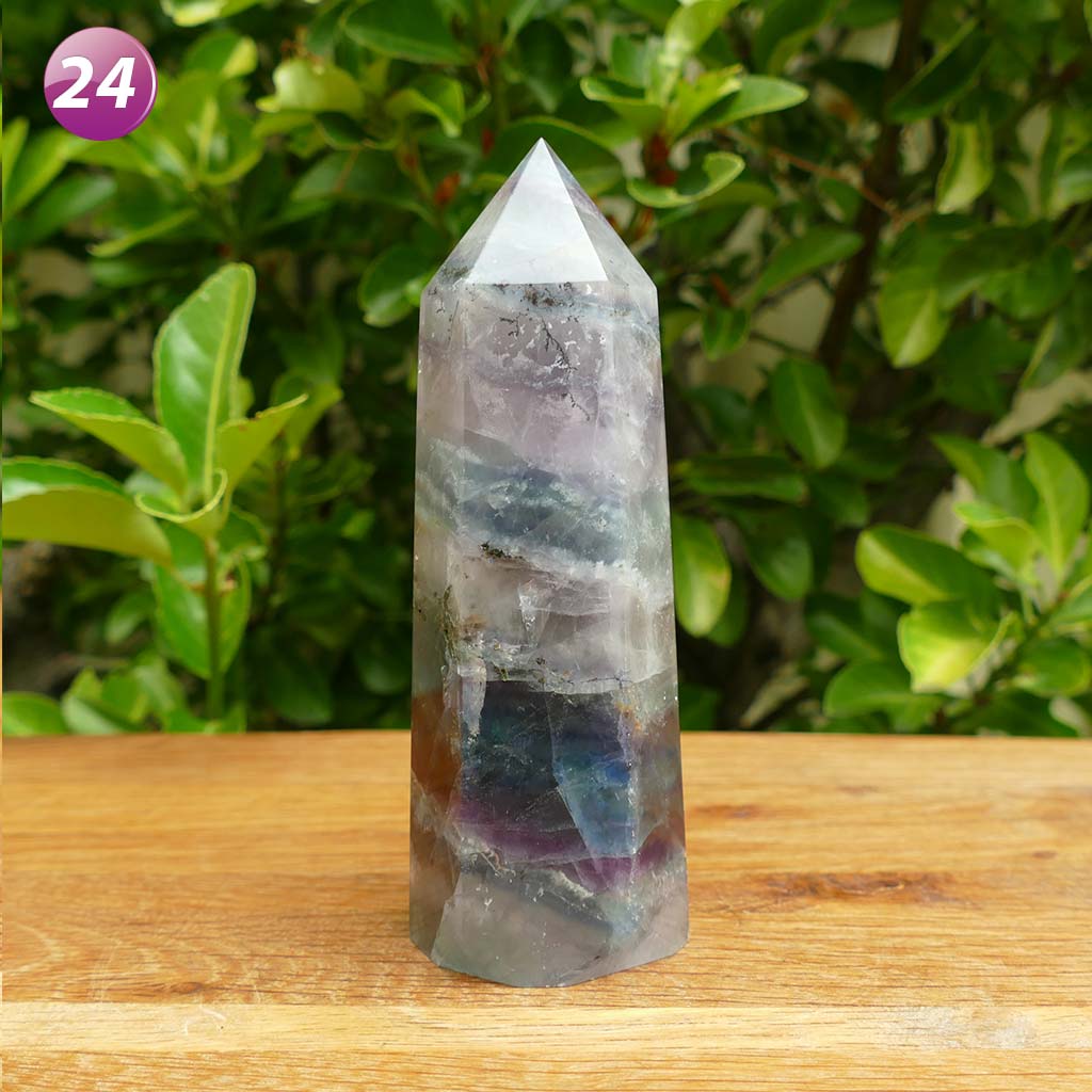 Fluorite Point Crystals Natural Healing Crystal Point Obelisk for Reiki