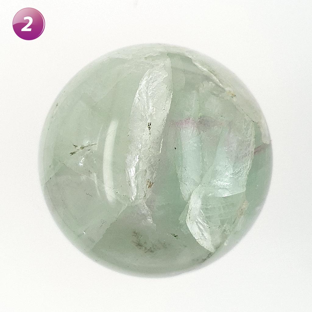 Fluorite Crystal Sphere - Large Rainbow Fluorite Spheres - Grounding Energy