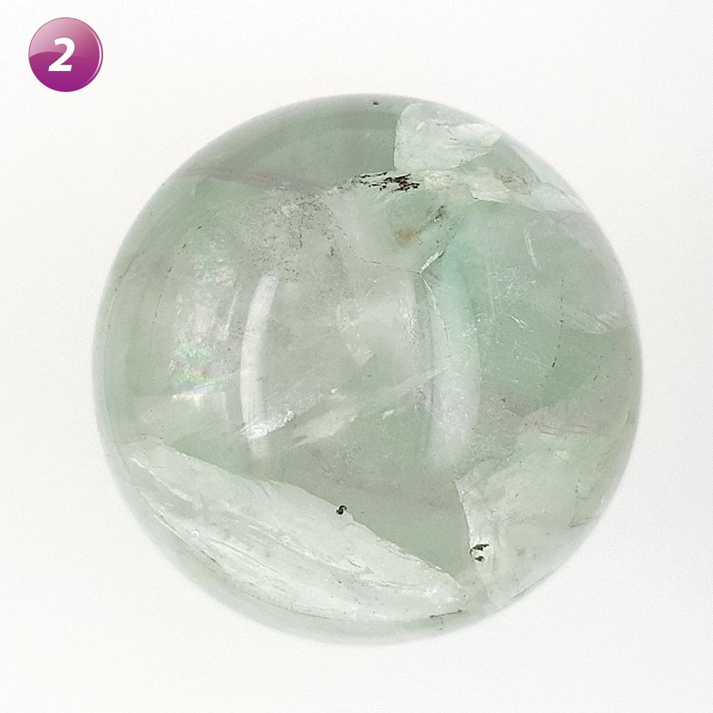 Fluorite Crystal Sphere - Large Rainbow Fluorite Spheres - Grounding Energy