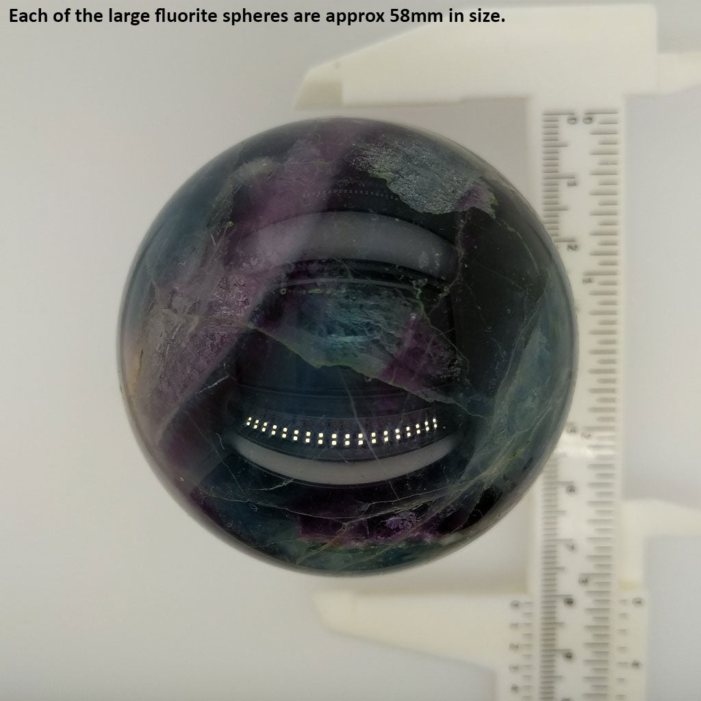 fluorite crystals spheres