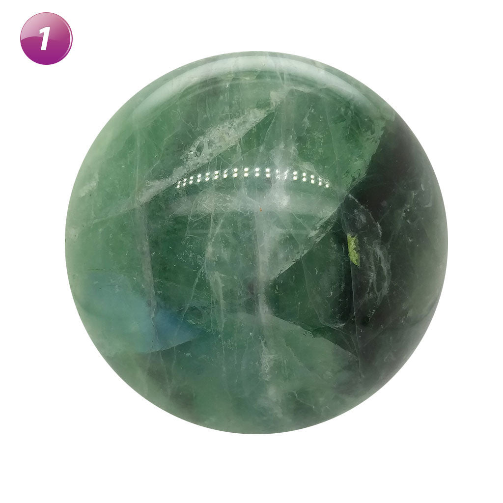 Large green Fluorite Spheres