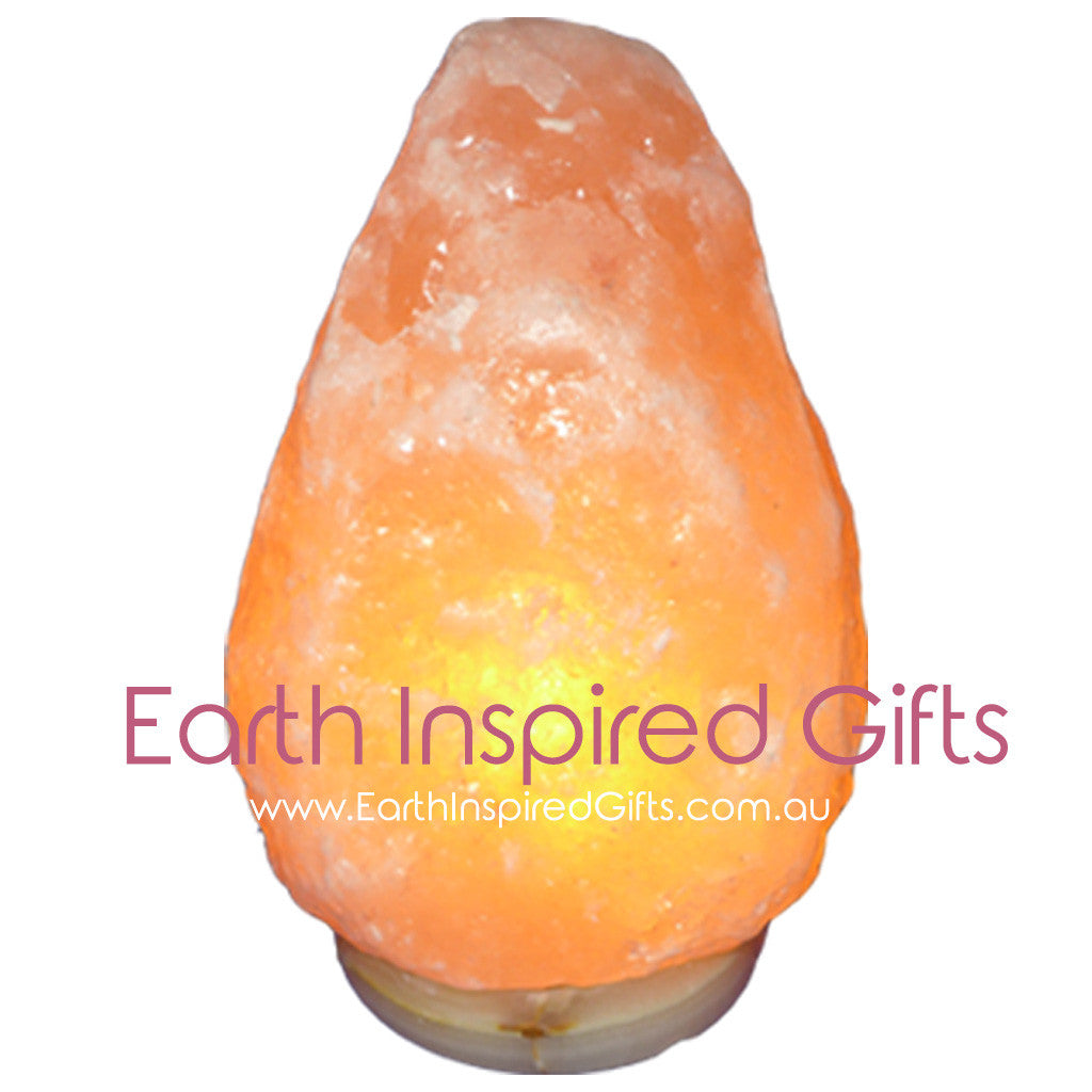 4-5kg Himalayan Salt Lamp with Cord & Bulb | Hand Carved with New Onyx Base