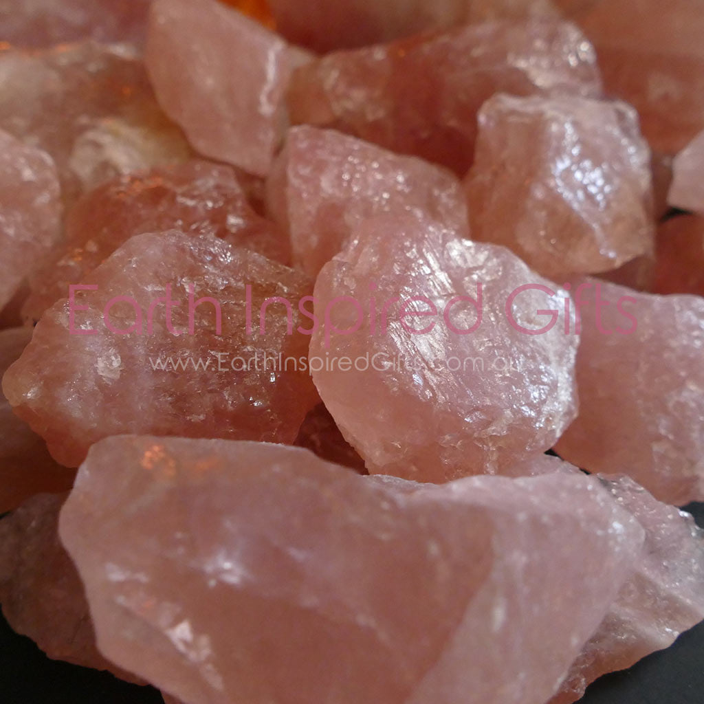 large rose quartz natural pieces