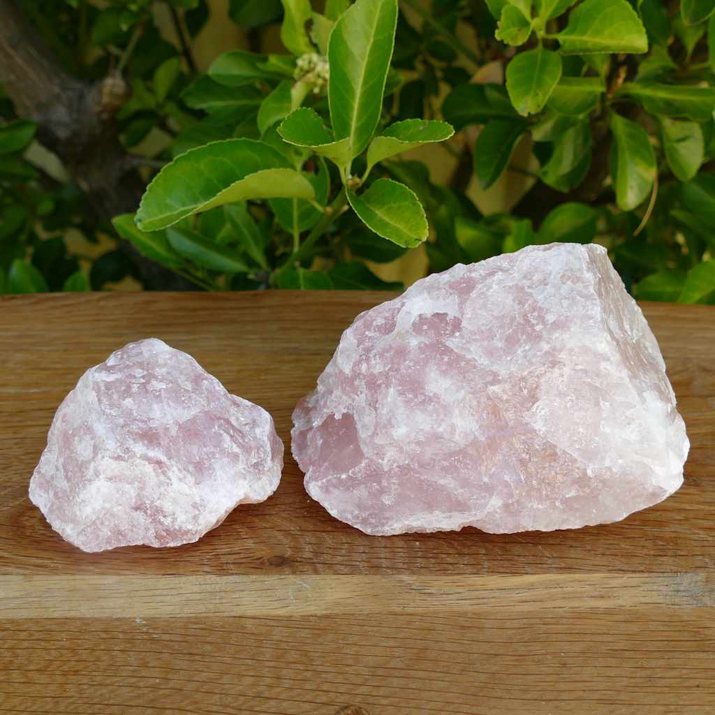 Rose Quartz Crystal Chunks Natural Rough Small to Large
