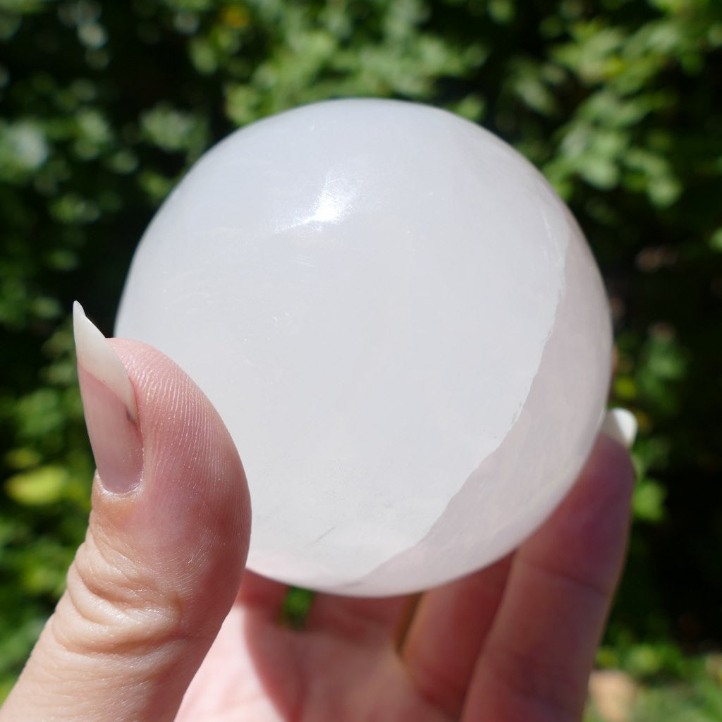 selenite sphere small