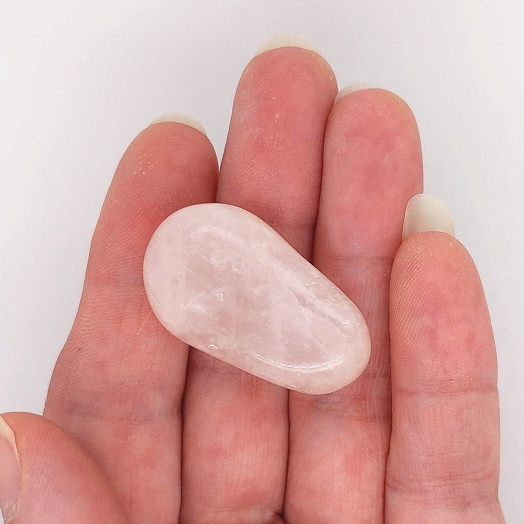 Rose Quartz Tumbled Crystals - 25mm Gemstones for Reiki, Spiritual Gifts, Crystal Healing