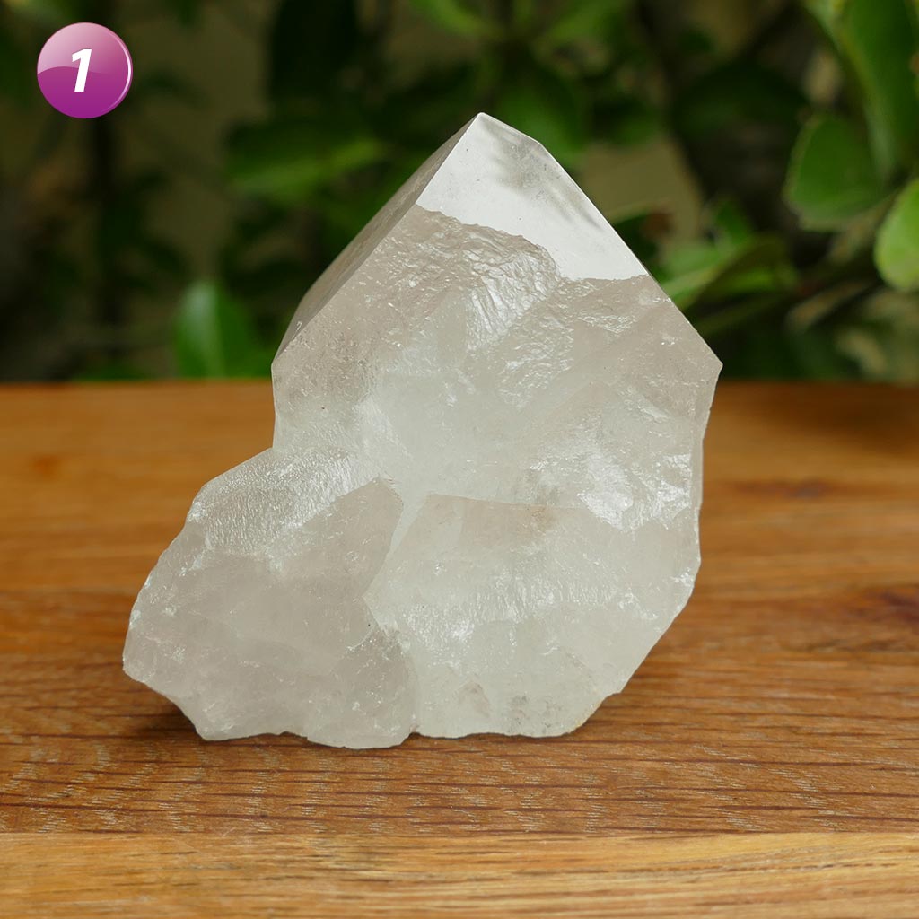 Clear Quartz Semi Polished Crystal Point - Main Image