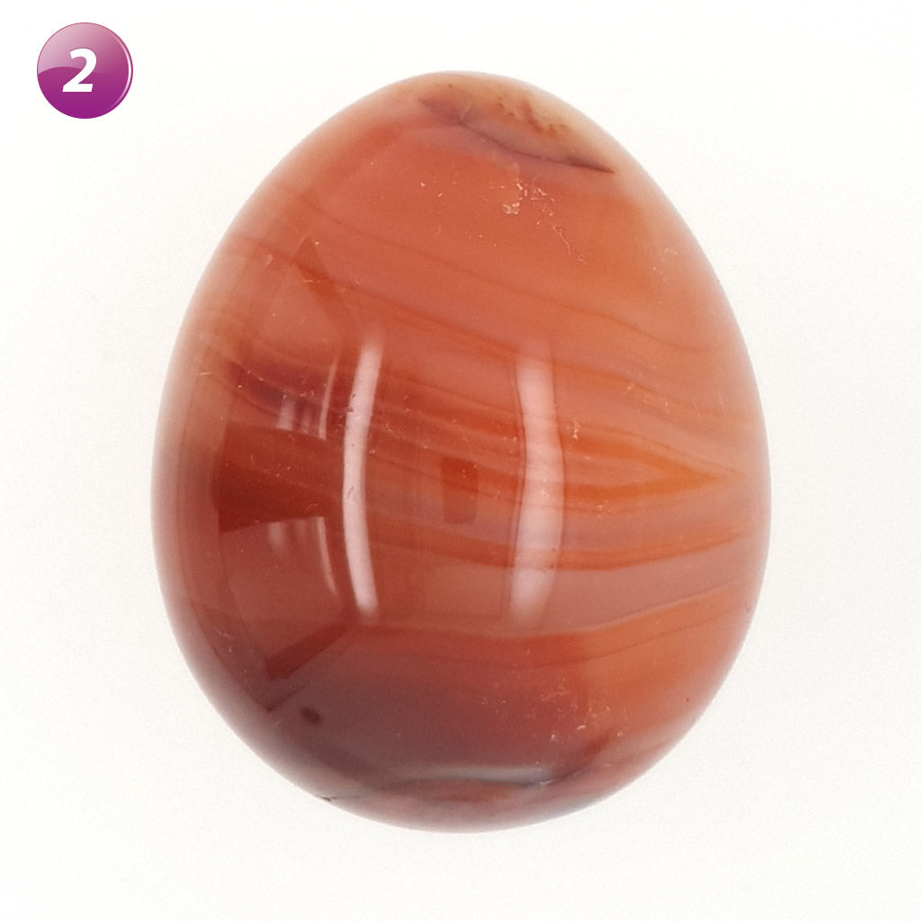 carnelian crystal polished egg