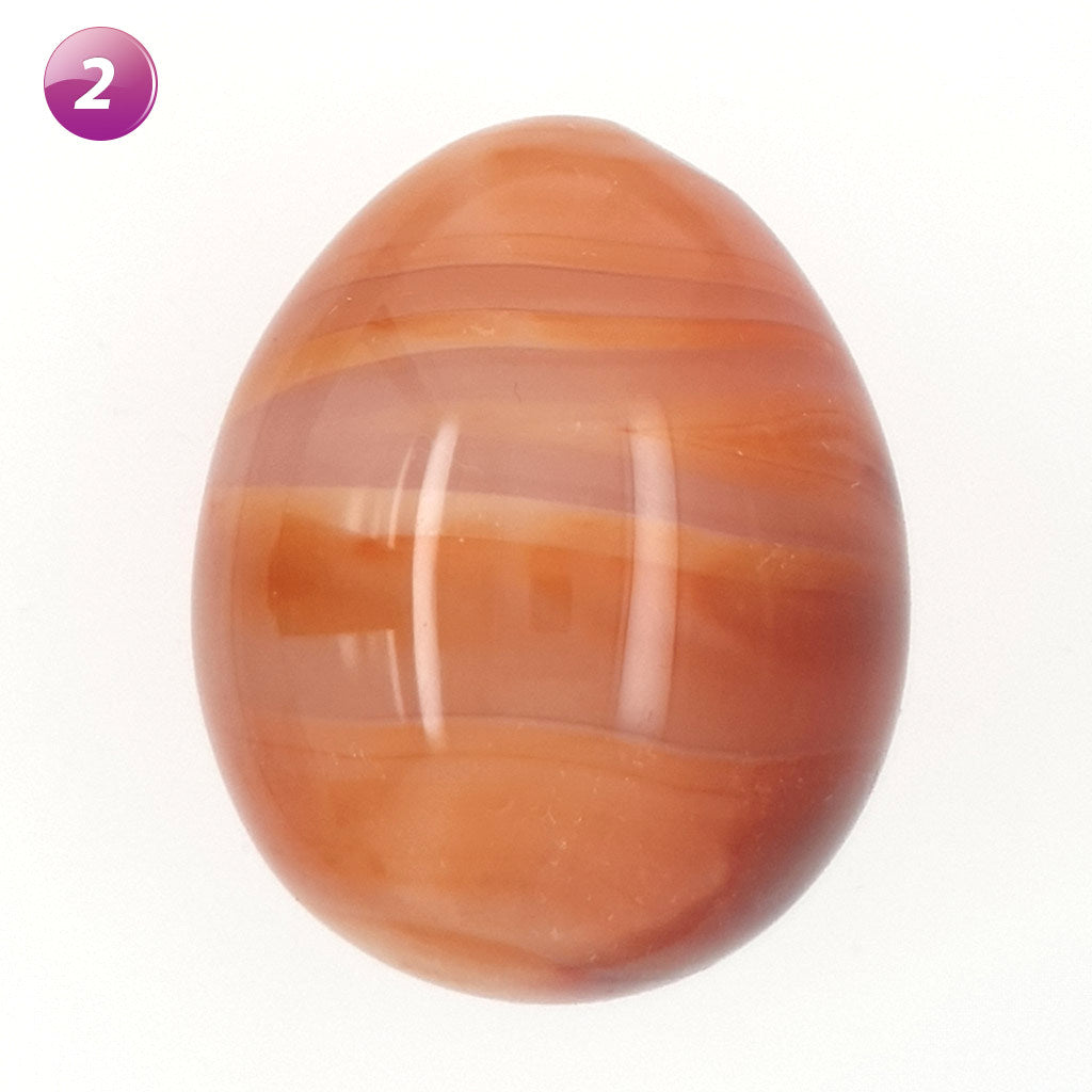 carnelian crystal polished egg