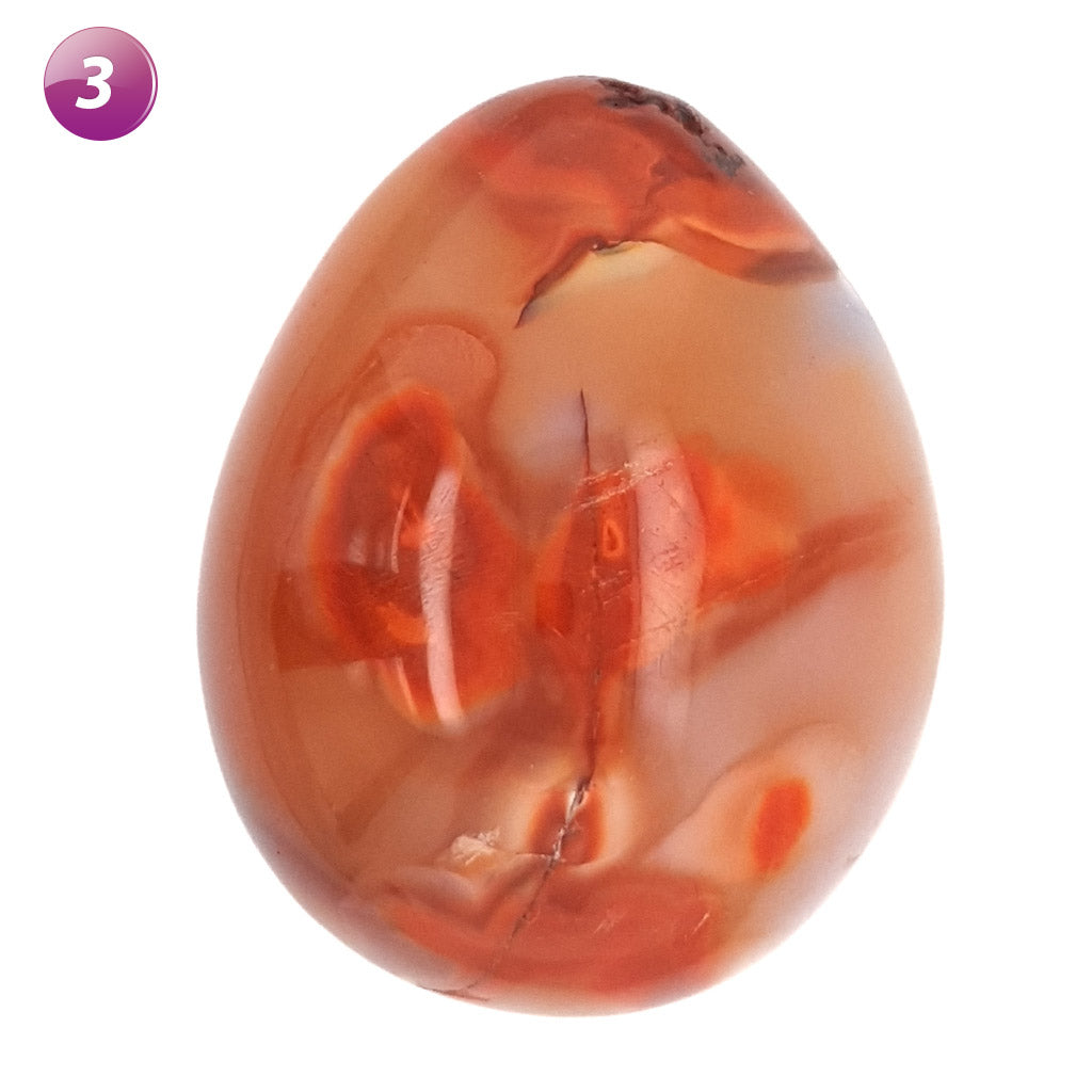 carnelian crystal polished egg