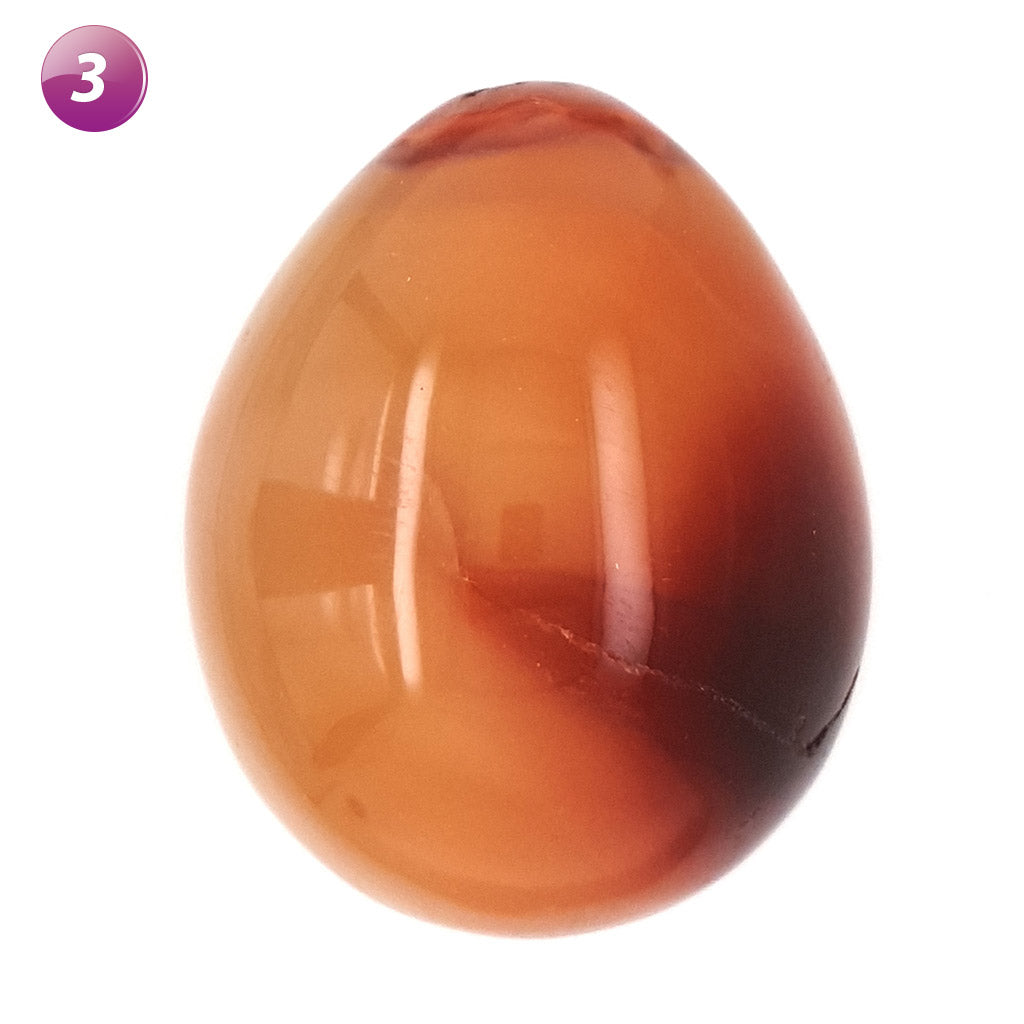 carnelian crystal polished egg