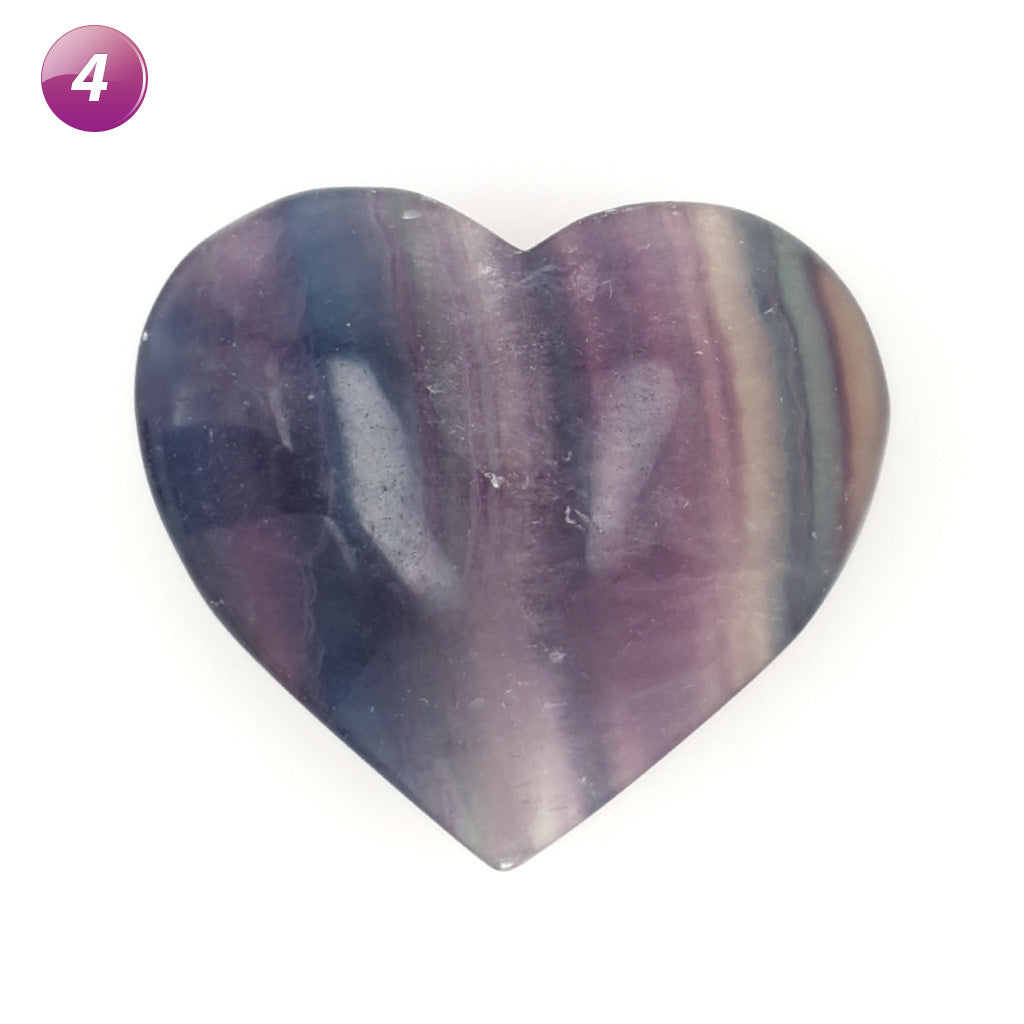 fluorite crystal hearts