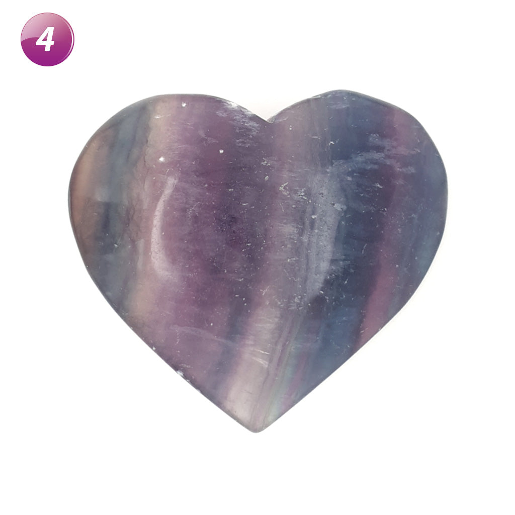 fluorite crystal hearts