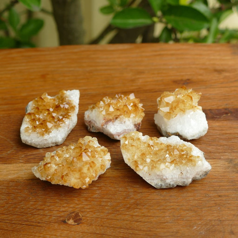 small citrine clusters