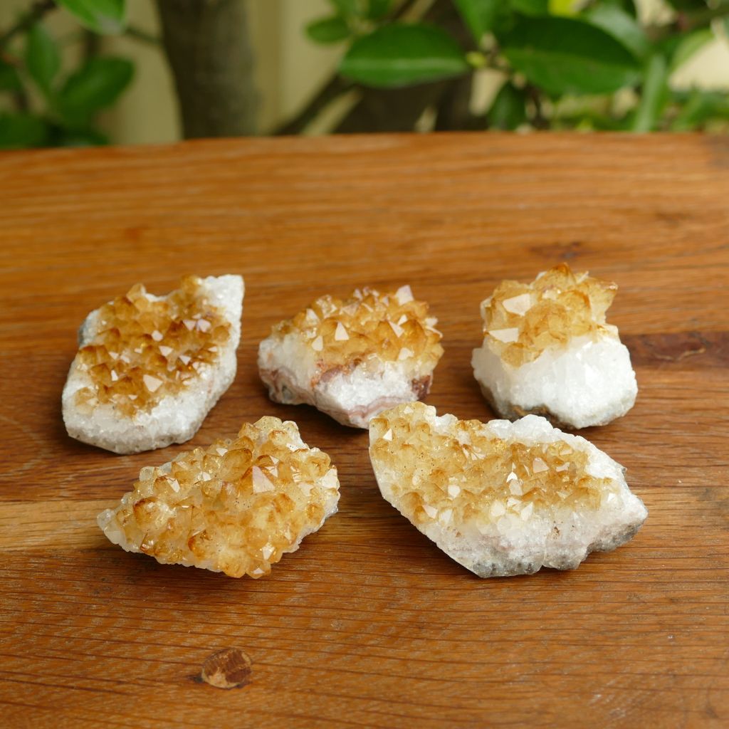 small citrine clusters