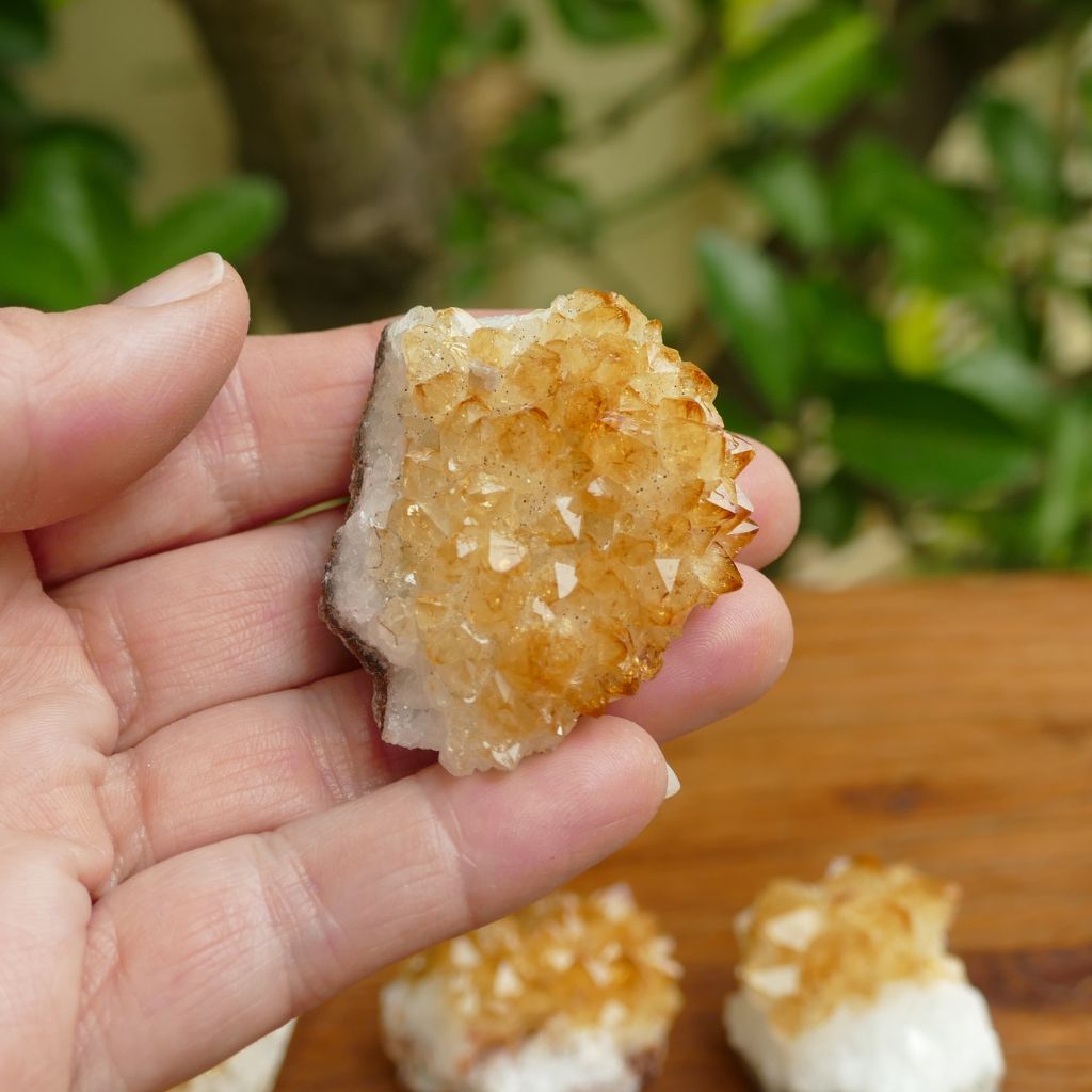 small citrine clusters