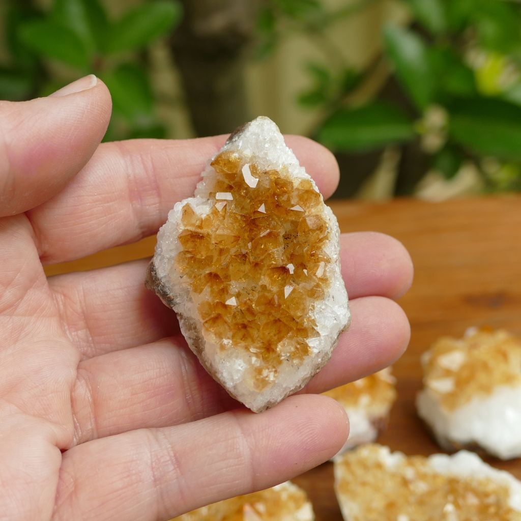 small citrine clusters