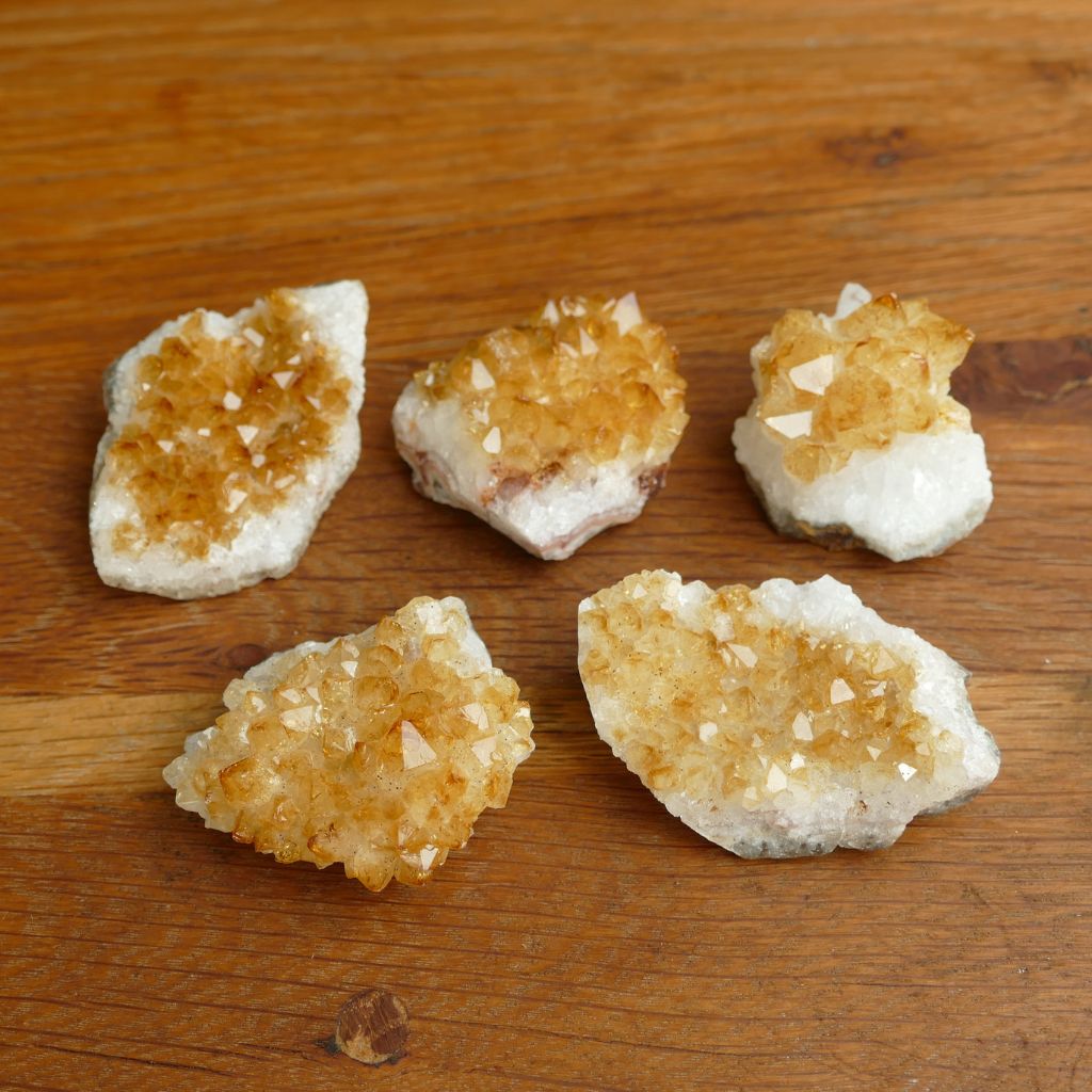 small citrine clusters
