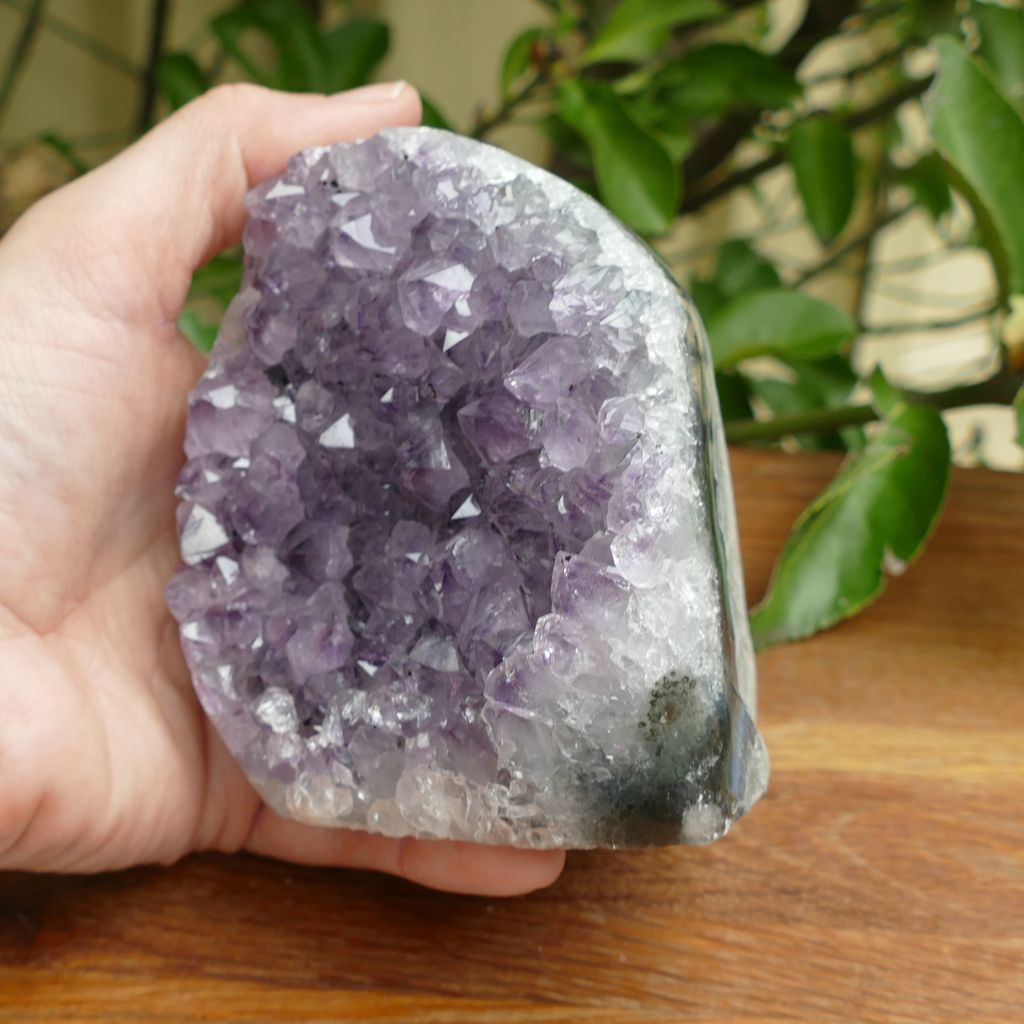 amethyst cluster cut base