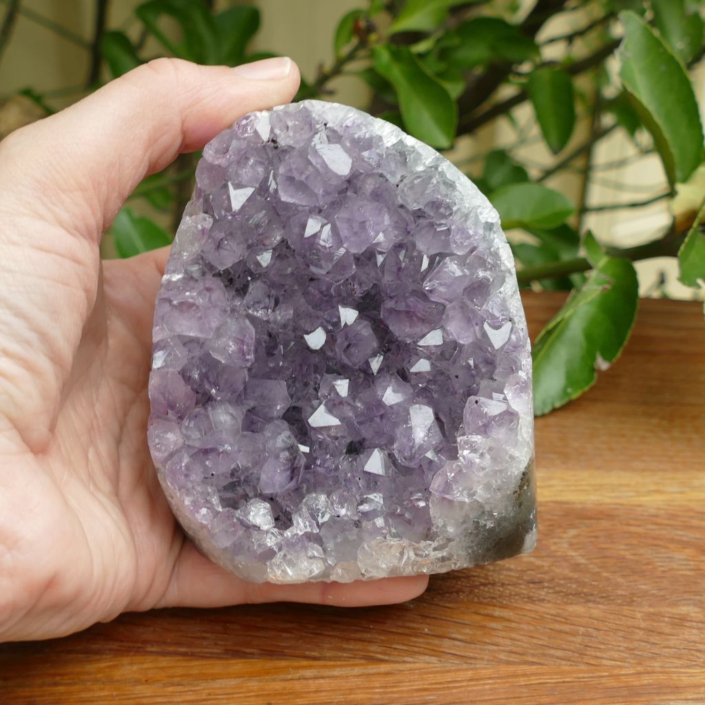 amethyst cluster cut base