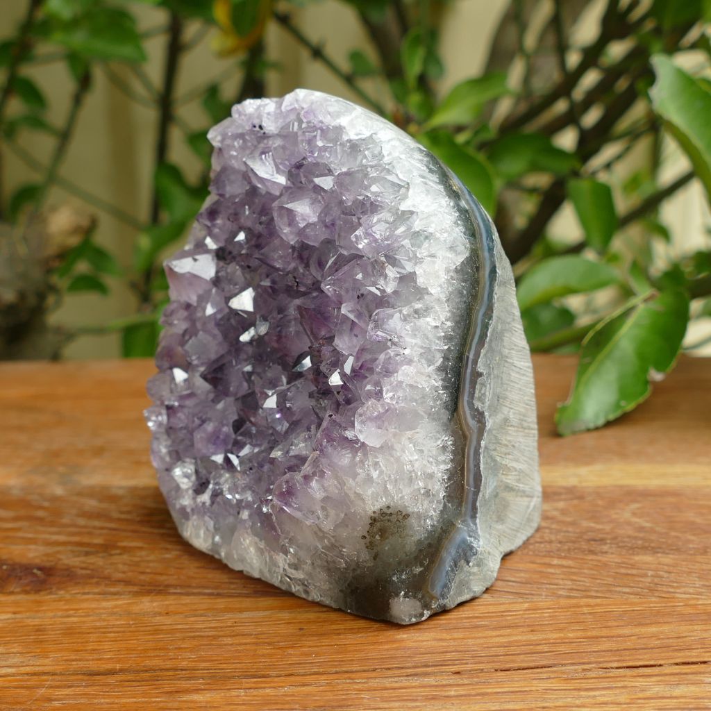 amethyst cluster cut base