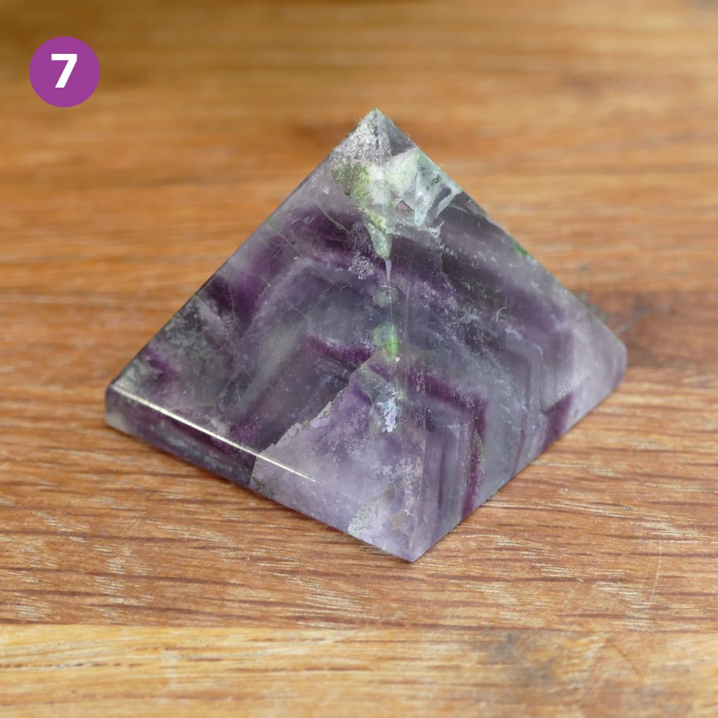 Fluorite Crystal Pyramid