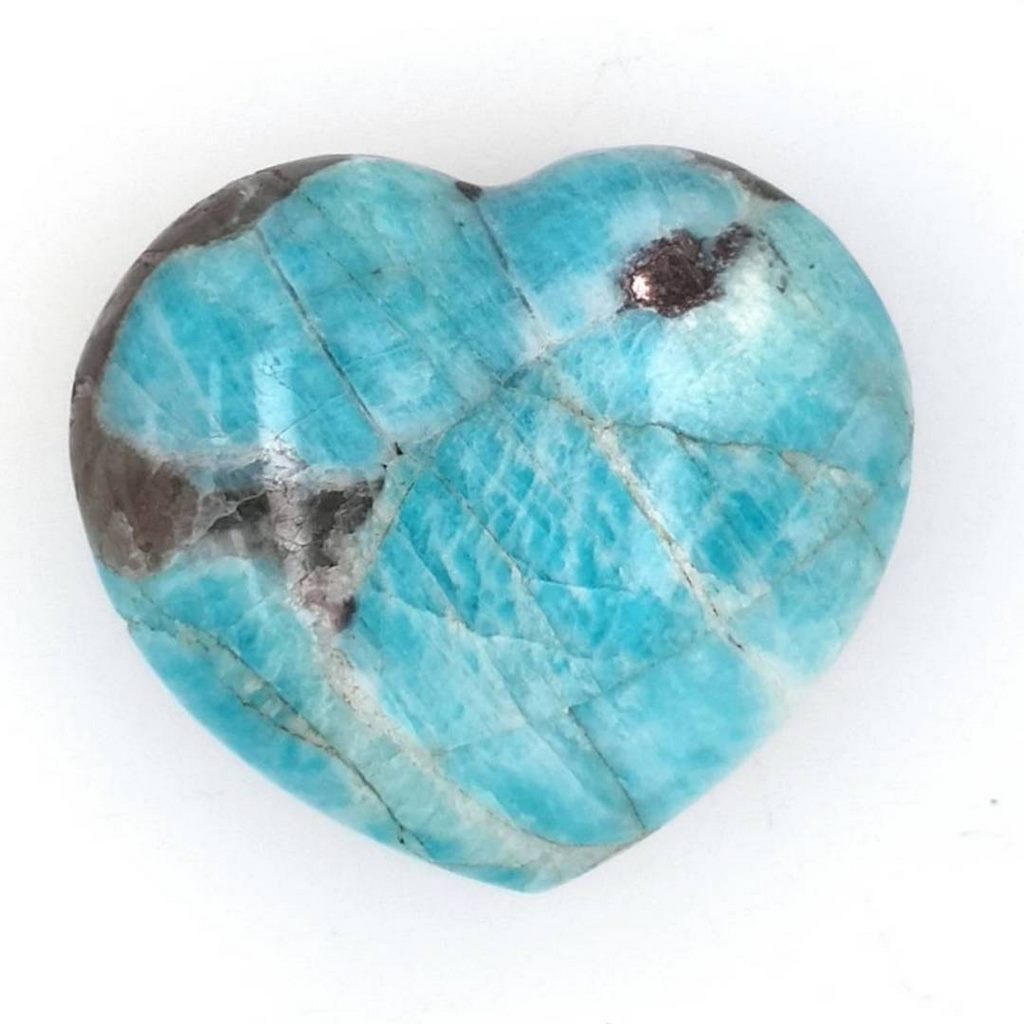 amazonite crystal heart