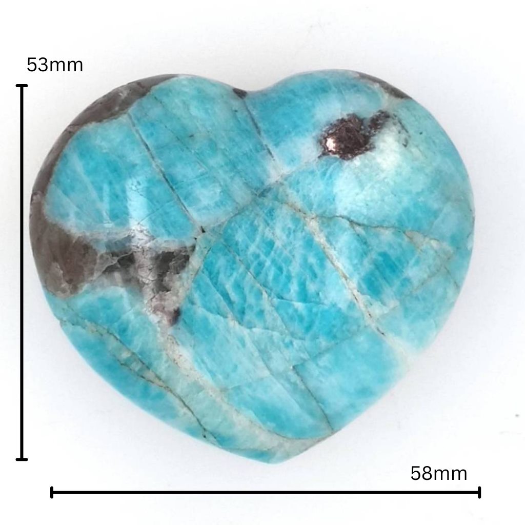 amazonite crystal heart