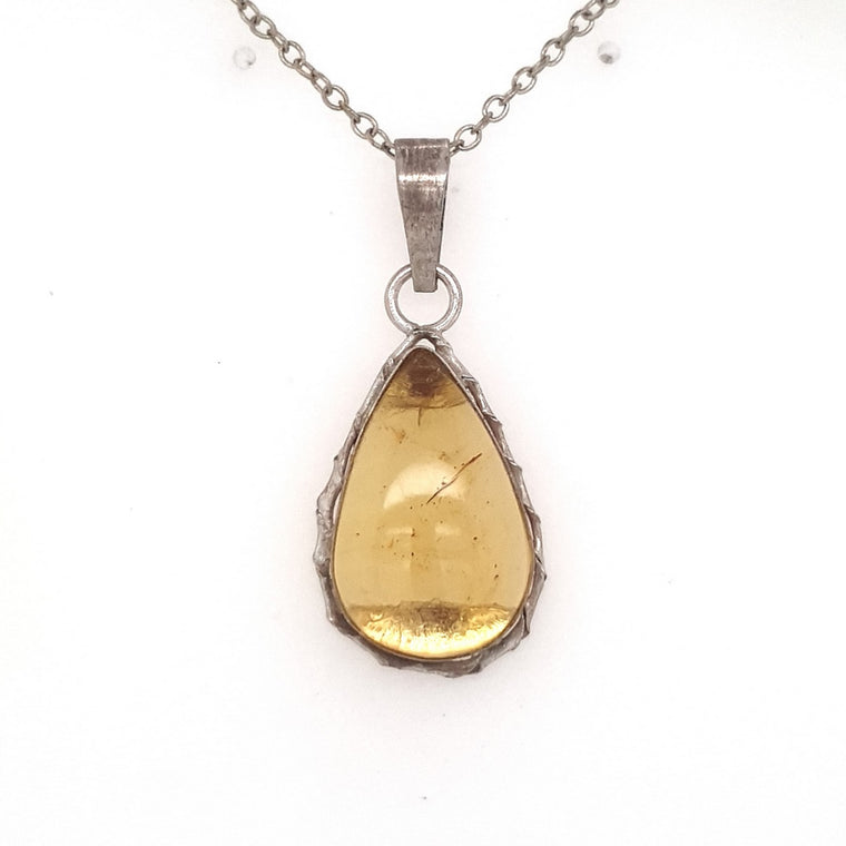 amber pendant