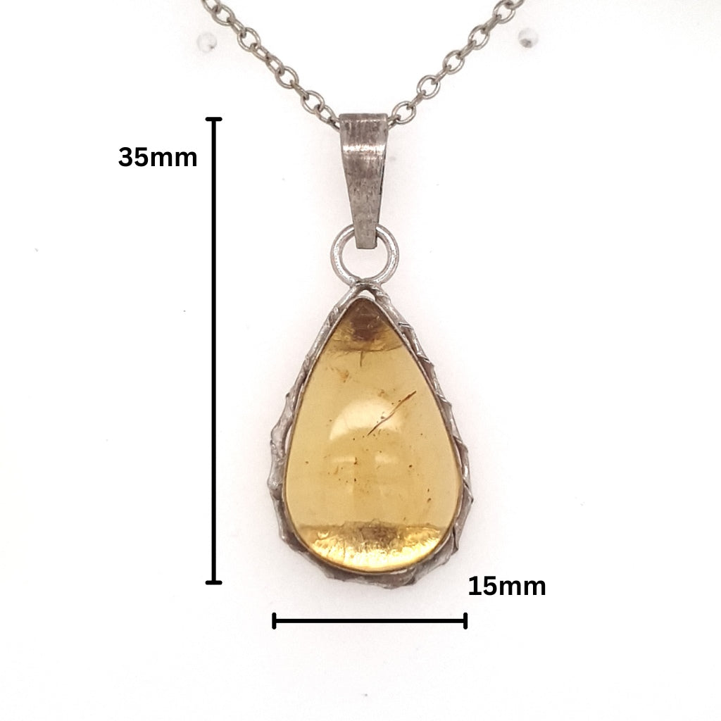 amber pendant