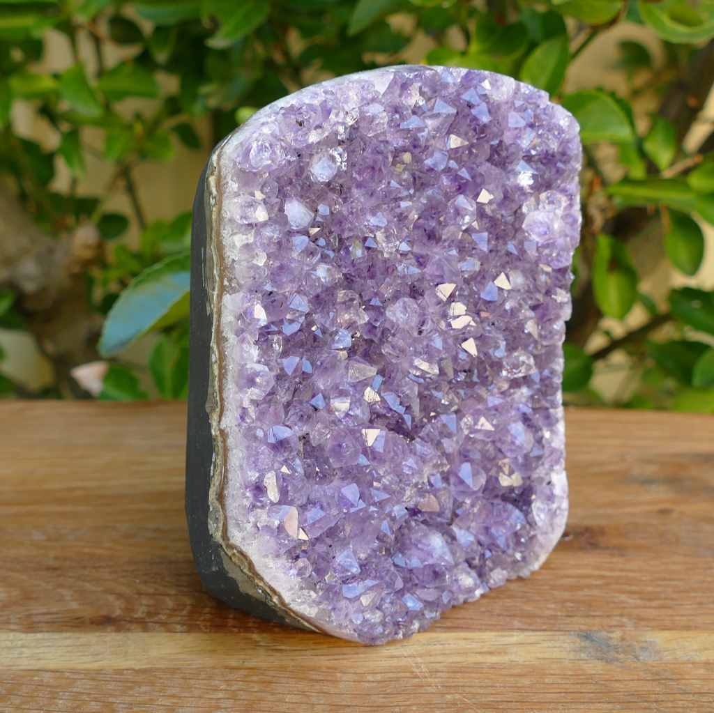 Amethyst Cluster with Cut base from Uruguay with Deepest Purples