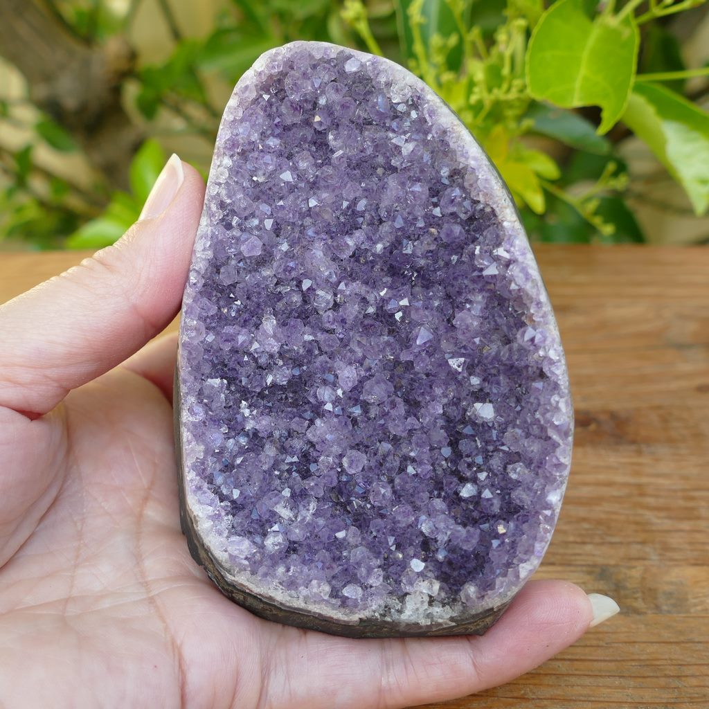 amethyst cluster cut base