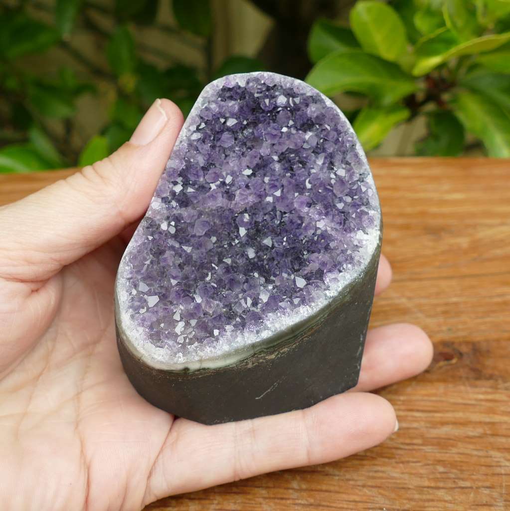 amethyst cluster cut base