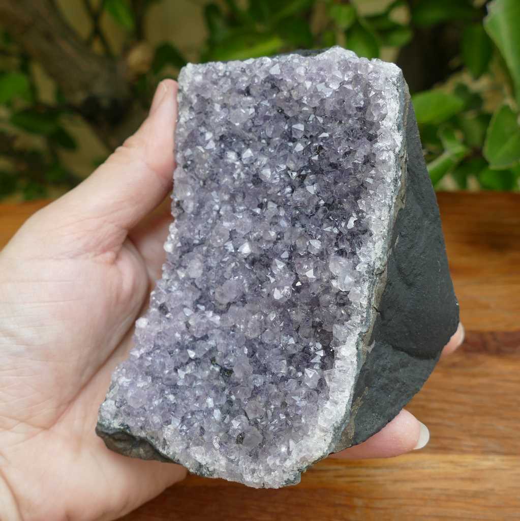 amethyst cluster cut base