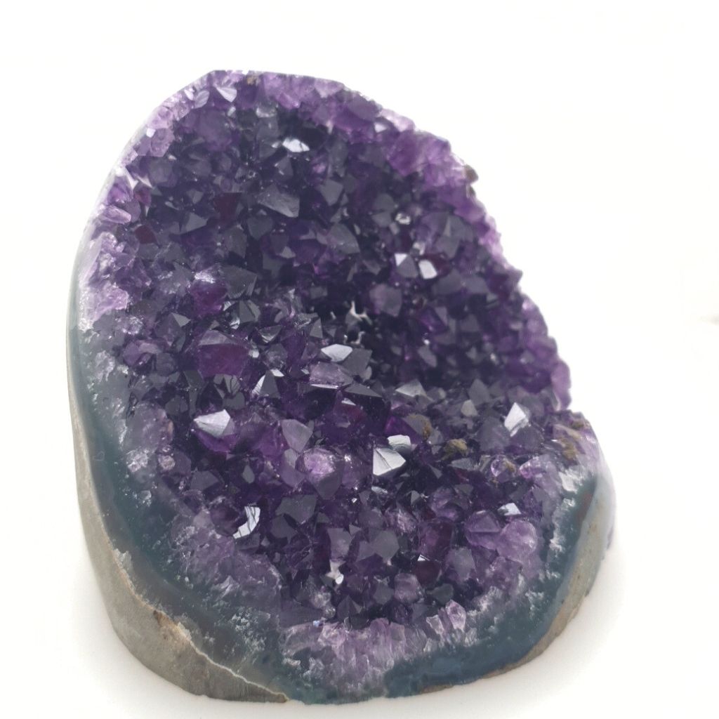 amethyst crystal cluster with cut base