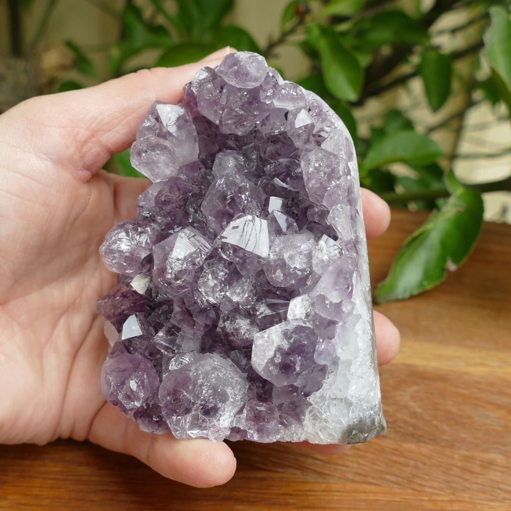 amethyst cluster cut base