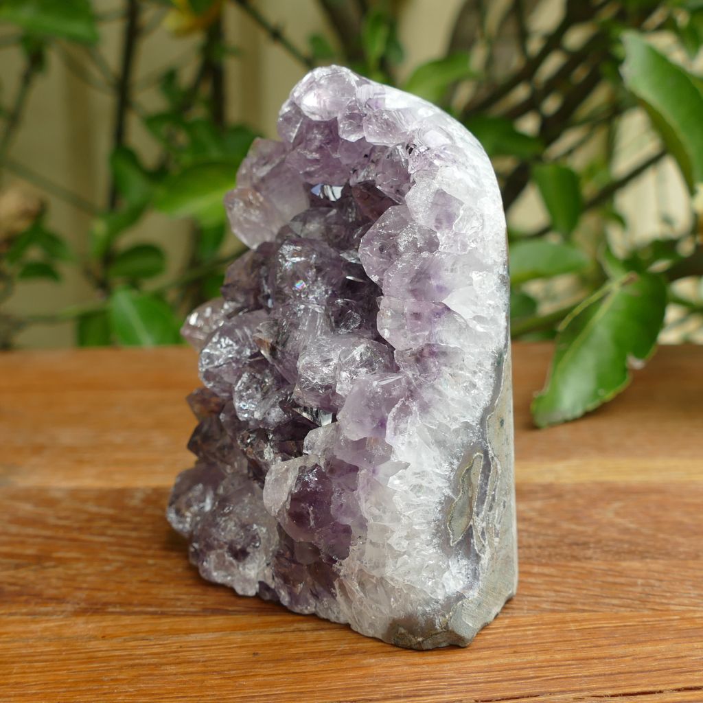 amethyst cluster cut base