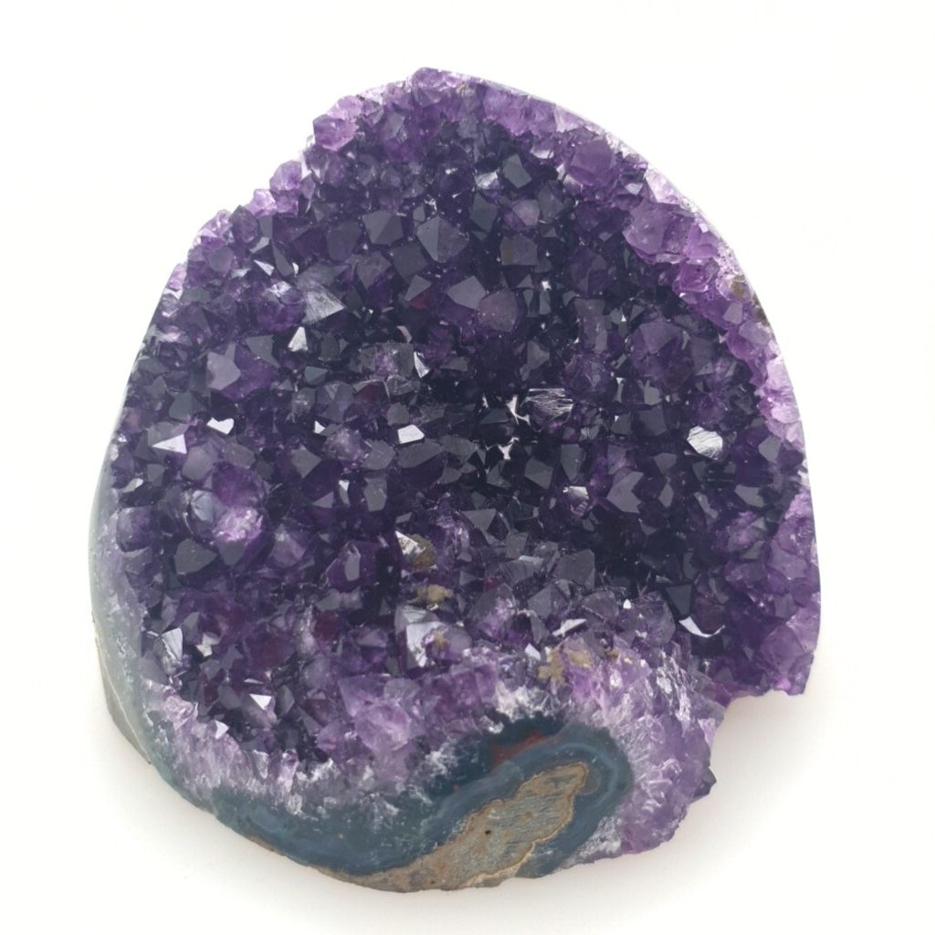amethyst crystal cluster with cut base