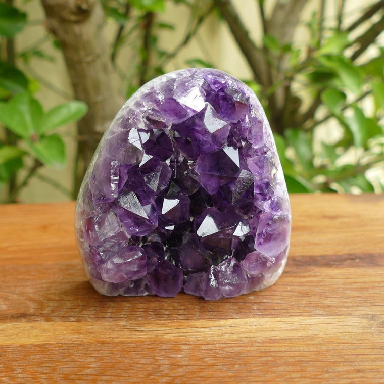 amethyst cluster cut base