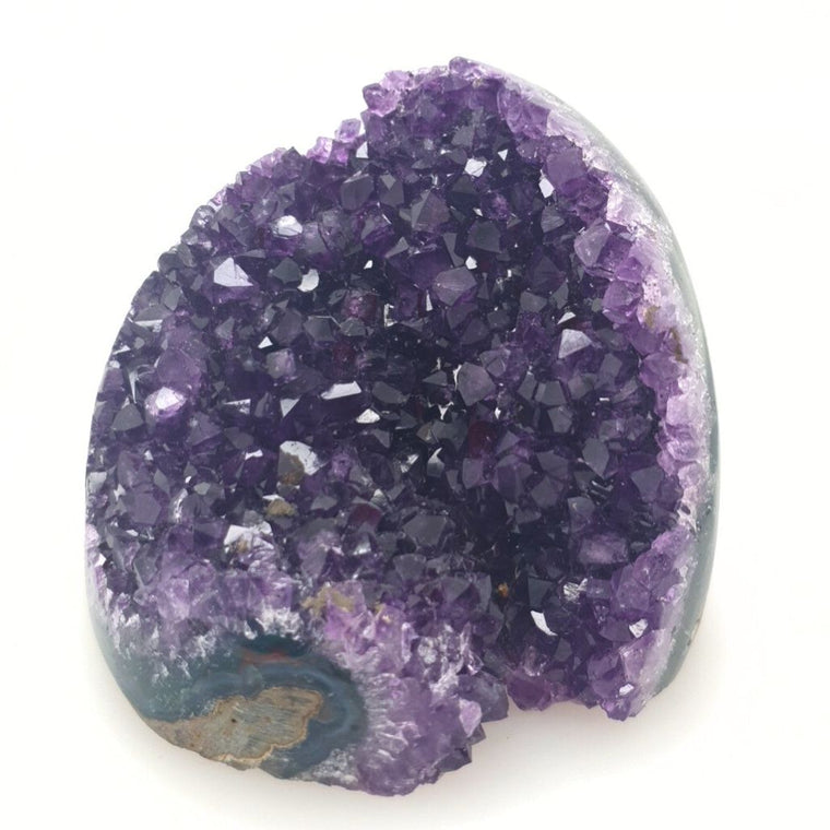 amethyst crystal cluster with cut base