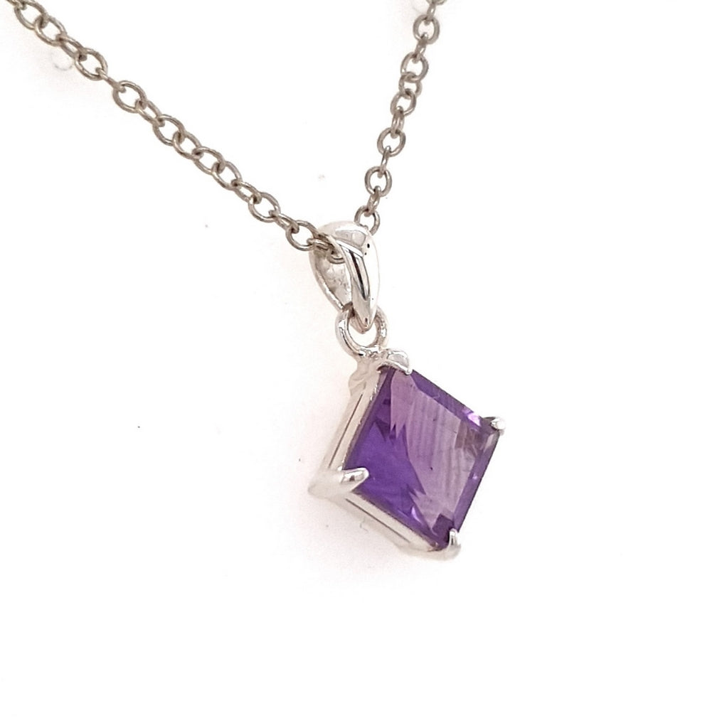 amethyst crystal pendant